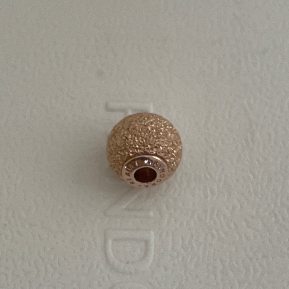 Essence HAPPINESS PANDORA Rose GOLD GLITTERY Charm - Picture 7 of 7